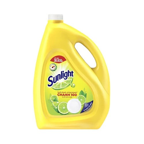 SUNLIGHT Nước Rửa Chén Chanh Mới 3.6kg/3 can