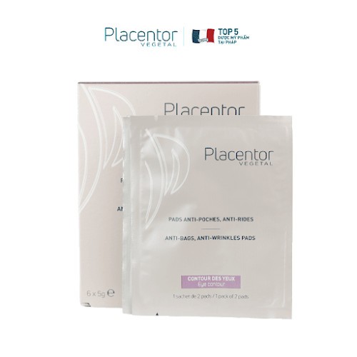 Mặt Nạ Mắt Giảm Nếp Nhăn, Bọng Mắt Placentor Anti-Pouch, Anti-Wrinkle Pads ( 6 Miếng/Hộp) _UNISON